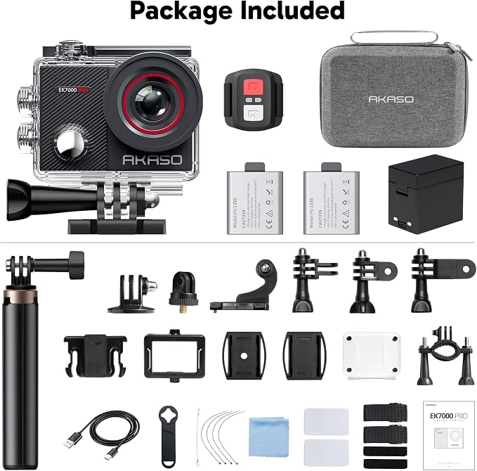AKASO EK7000 Pro 4K30fps 20MP Action Camera EIS Ultra HD 131FT Waterproof - Image 9