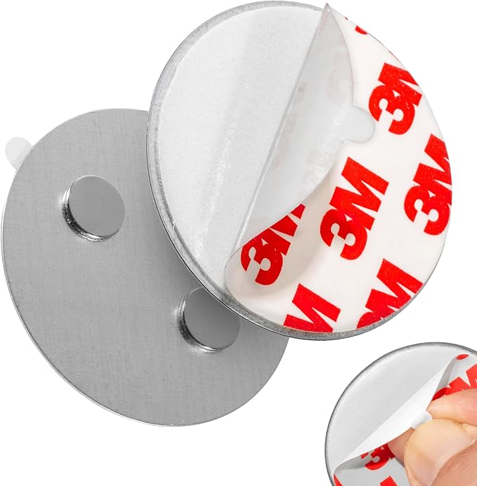 ECENCE 3pcs Magnetic Smoke Detector Mount Magnetic Adhesive Pads by ECENCETradingGmbH