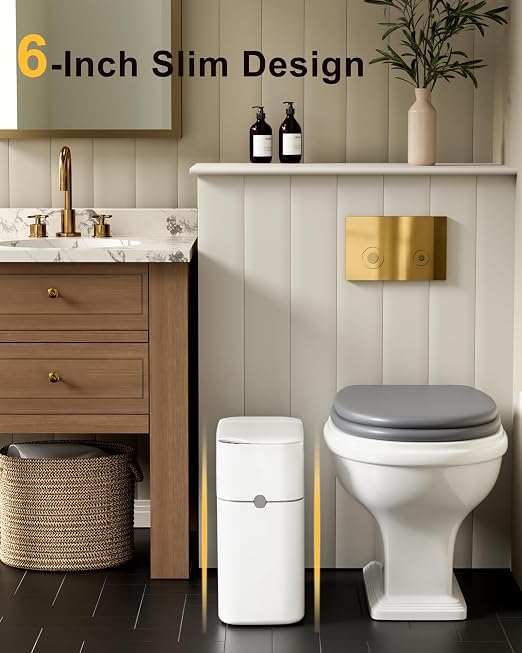 CTIME Touchless Automatic Bathroom Trash Can - Image 6