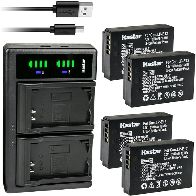 Kastar 4-Pack Battery and LTD2 USB Charger by Kastar