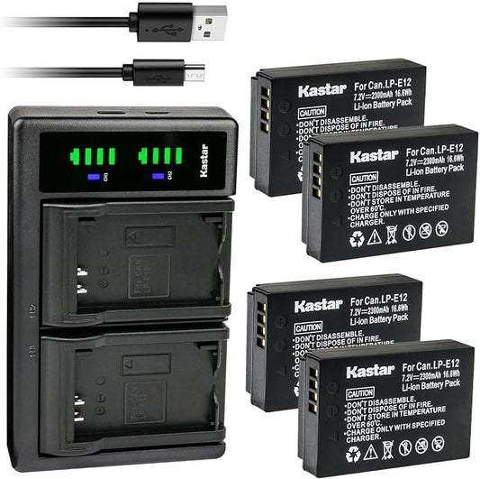 Kastar 4-Pack Battery and LTD2 USB Charger by Kastar