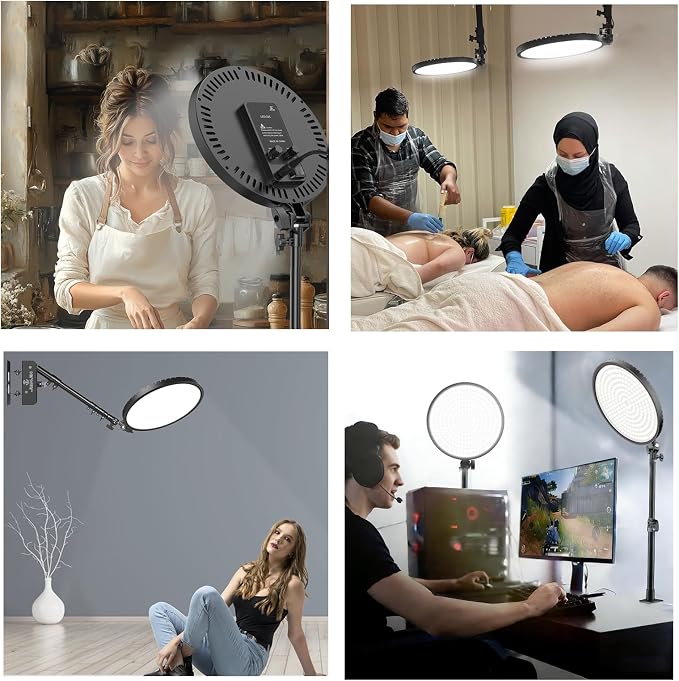 10 inch Light Kit, NO Wall Mount Triangle Boom Arm - Image 6
