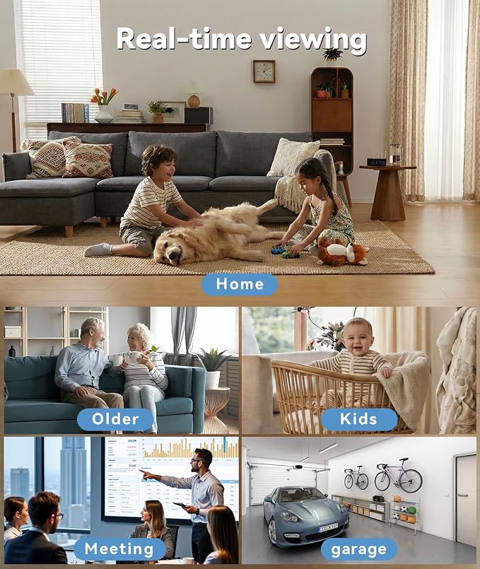 1080P HD Wireless WiFi Indoor Camera Smoke Detector - Image 5