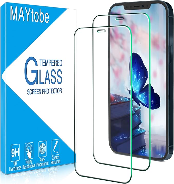 MAYtobe [2 Pack Tempered Glass Screen Protector by MAYtobe