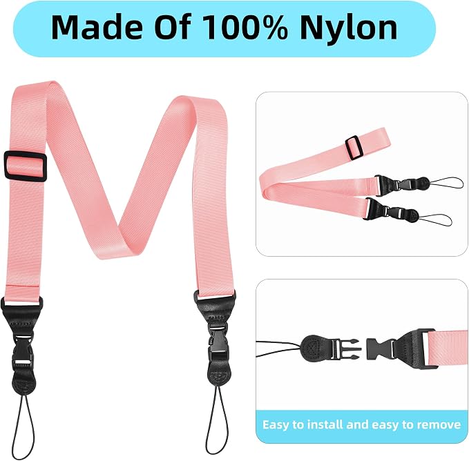 Adjustable Camera Strap Neck:Comfortable iPad Strap Nylon Neck Lanyard - Image 4