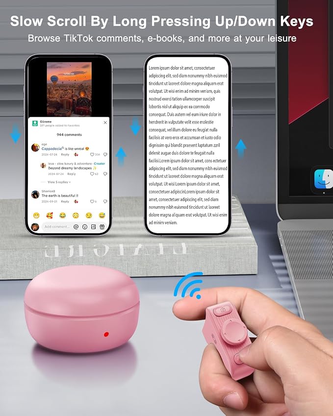 TikTok Scrolling Ring Remote Control, Camera Shutter Remote, Wireless Bluetooth - Image 2