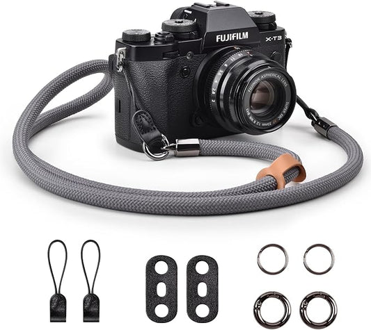 VOVMOEYA Nylon Braided Camera Rope Strap, Camera Neck Shoulder Strap by VOVMOEYA