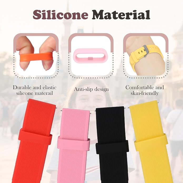 Multi-Color Band Keeper, Magic band locks, Silicone Fastener Rings Security - Image 3