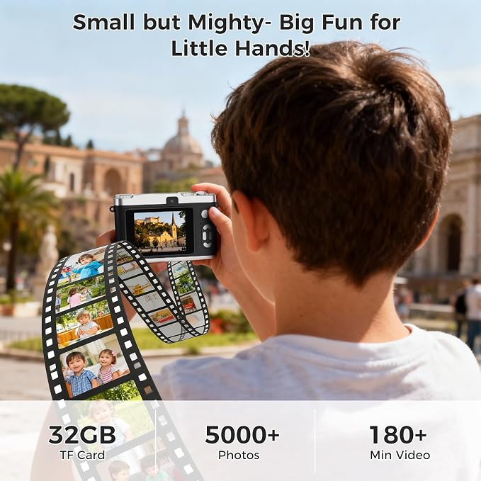 Upgrade Kids Selfie Camera, HD Digital Video Cameras - Image 5