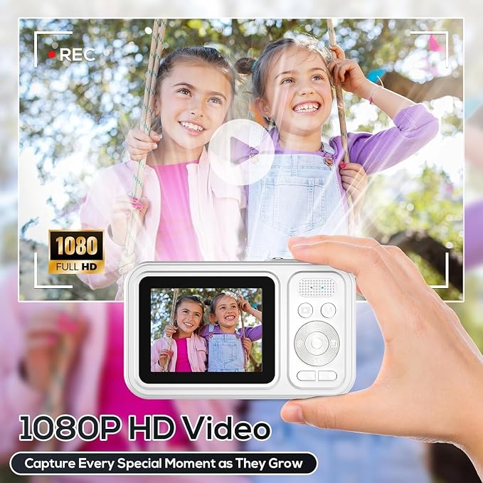 Digital Camera for Kids, 48MP FHD 1080P Point and Shoot Digital Cameras - Image 3