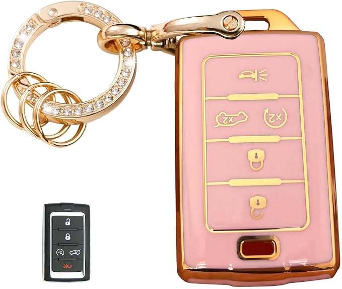 Keyless Entry Systems Key for Jeep Key Fob Cover Shell by WENHENI