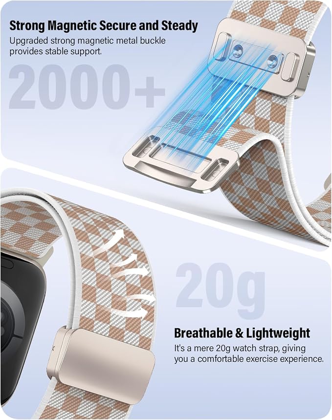 Stretchy Band Compatible with Apple Watch Bands 40mm 38mm 41mm 42mm 44mm 45mm - Image 3