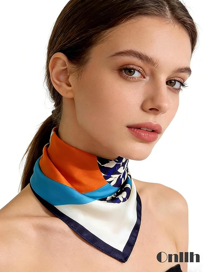 Silky Scarf for Women Lightweight Satin Bandanas Neck Hair Wrap For Sleeping - Image 4