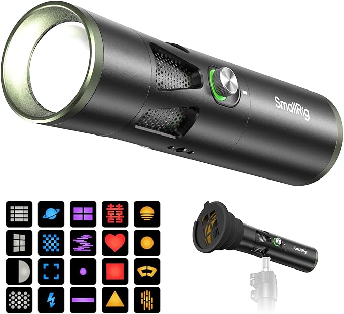 SmallRig RF 20C 20W LED Photography Flashlight, 5 Colors CRI 97 TLCI 99 by SmallRig