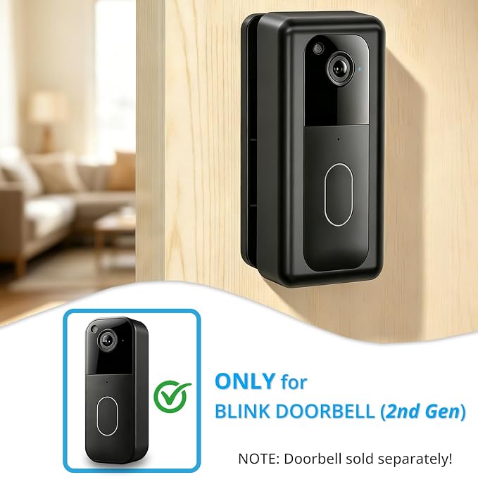 No Drill Doorbell Mount for Blink 2nd Gen Video Doorbell Camera | 30°Left/Right - Image 2
