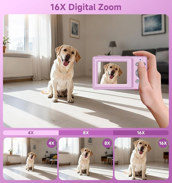 Compact Camera, 56MP Dual-Screen Digital Camera - Image 6