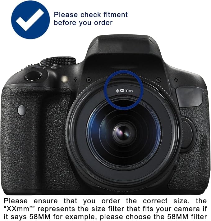 52MM Lens Filter Kit Bundle Pro, Includes CPL, FL-D Universal - Image 2