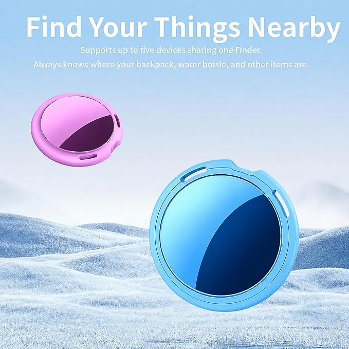 2 Pack Tracker Tags Pair with Apple Find My Bluetooth Air Smart Tags Key Finder - Image 3