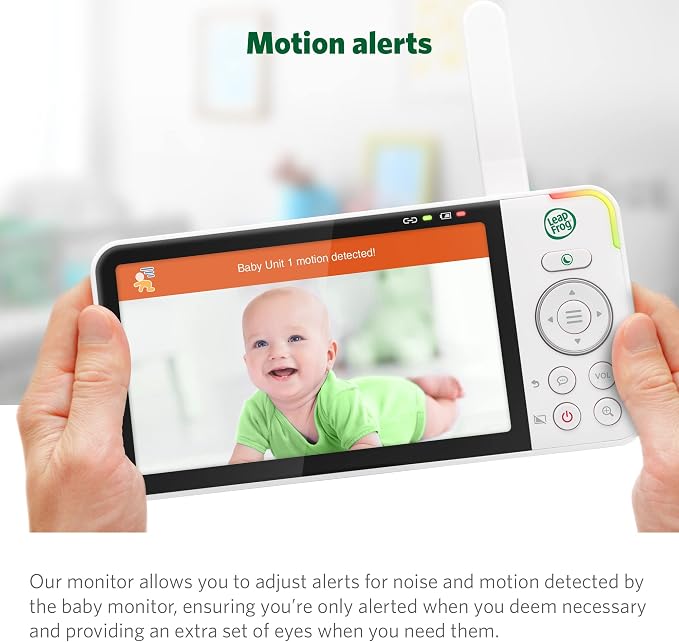 LeapFrog LF915HD Baby Monitor, 5” 720p Screen, 360° Pan & Tilt - Image 10