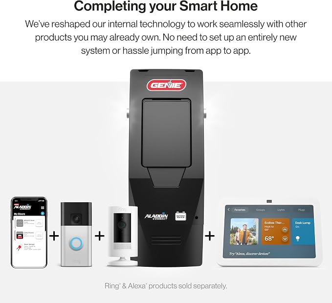 Genie B6172H Wall Mount Smart Garage Door Opener, DC Motor Lifts up to 14ft - Image 4