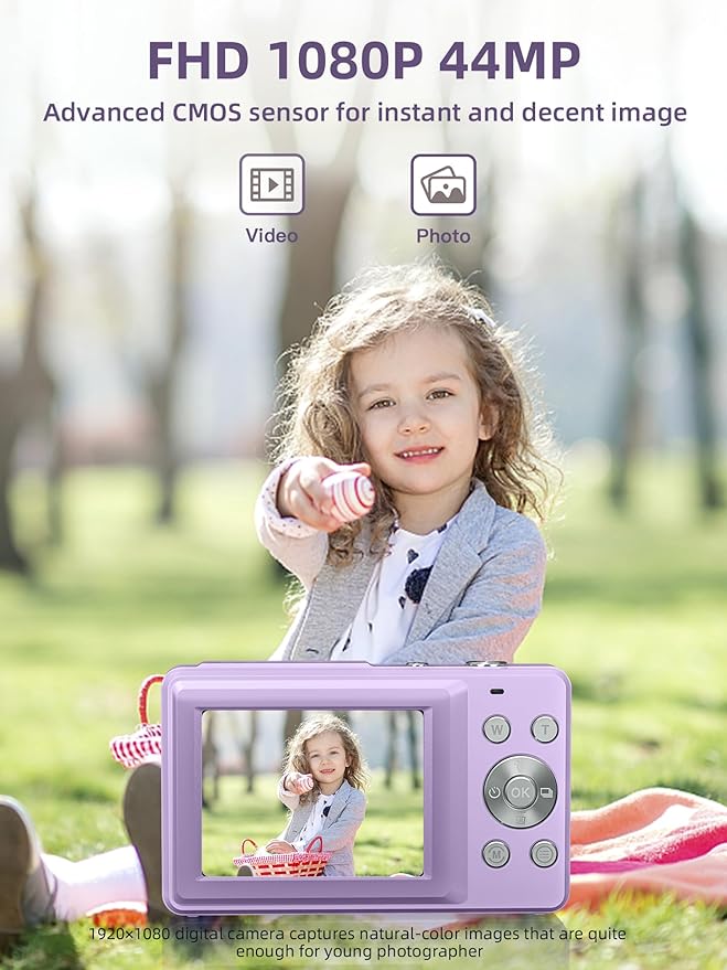 Digital Camera FHD 1080P, Camkory Point and Shoot Digital Cameras - Image 2