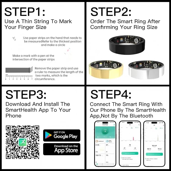 Smart Ring for Women Men, Fitness Tracker Ring - Image 7