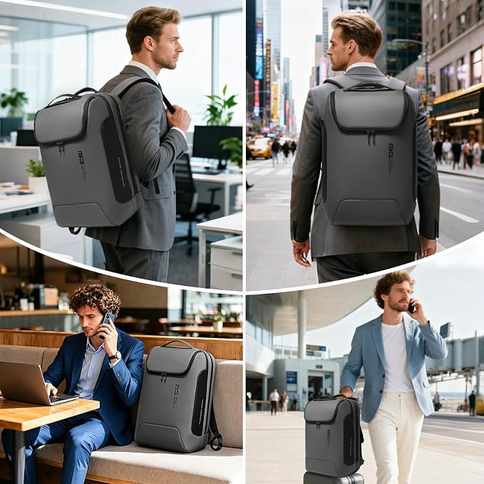 BANGE Business Travel Backpack, Waterproof Fashion Tech Backpacks, Laptop - Image 6
