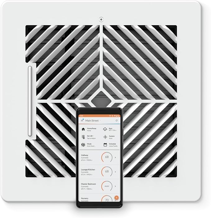 Flair Smart Register Supply Vent 8x8, AC Vent Cover by Flair