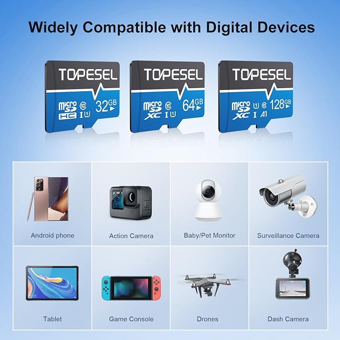 TOPESEL 32GB Micro SD Card 5Pack Micro-SDHC Memory Card UHS-I, High Speed Flash - Image 7