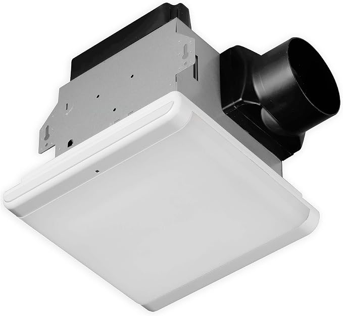 Homewerks 7146-80-MS Bathroom Fan Integrated Dimmable LED Light Humidity Sensor - Image 6