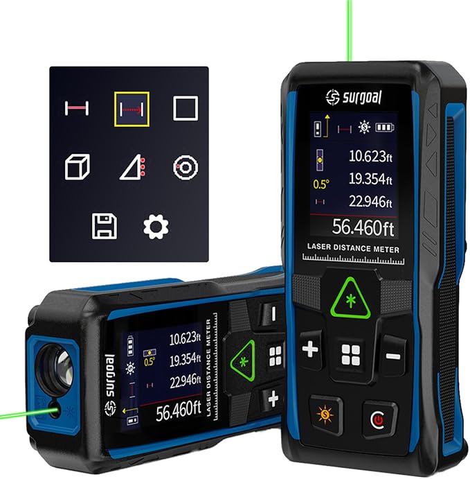 328Ft Green Laser Distance Meter – Digital Laser Measure by SGSURGOAL