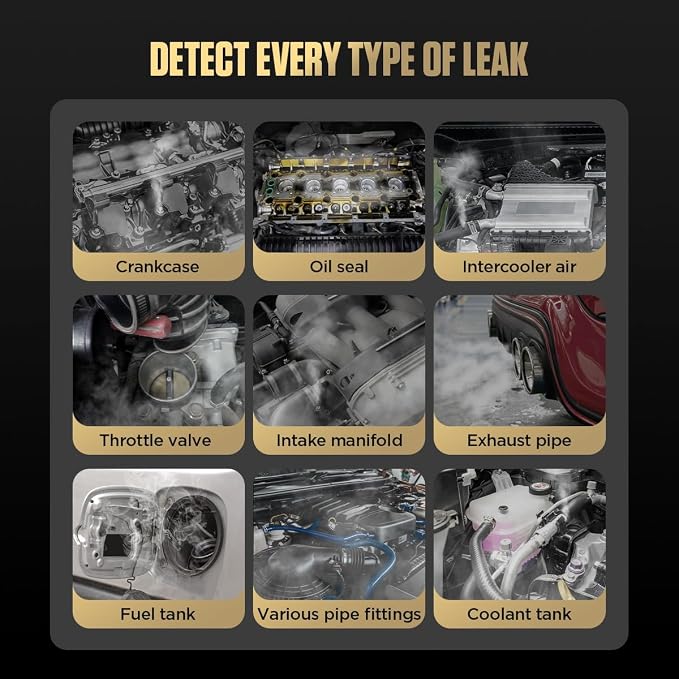 AUTOOL Automotive Smoke Machine Lead Detector DC 12V EVAP Vacuum Diagnostic - Image 7