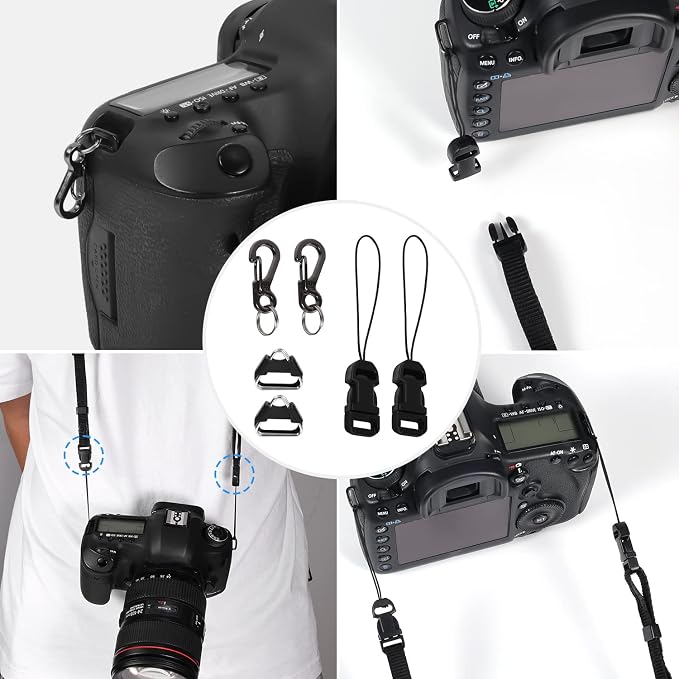 6pcs Camera Quick Release Strap, Adjustable Quick Release Buckle - Image 6