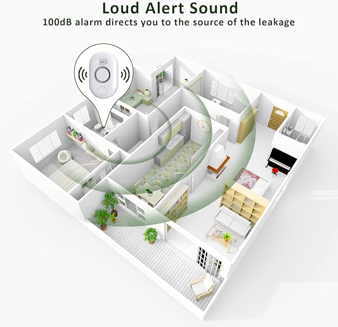 Water Leak Detector Sensor Alarm: Home Water Flooding Monitor Smart Sink - Image 4