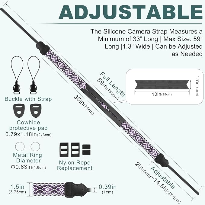 FIEIL Neck Strap Silicone Camera Straps - Image 5