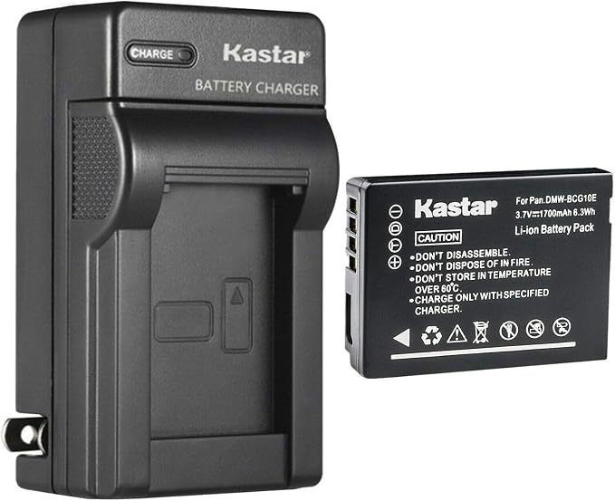 Kastar 1-Pack DMW-BCG10 Battery and AC Wall Charger Replacement by Kastar