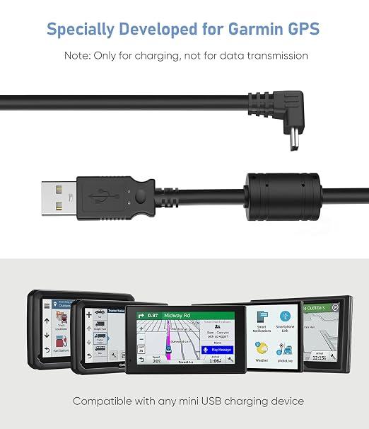 Pixelman Charging Cable for Garmin GPS, Shielding Thicker Power Cord for Garmin - Image 7