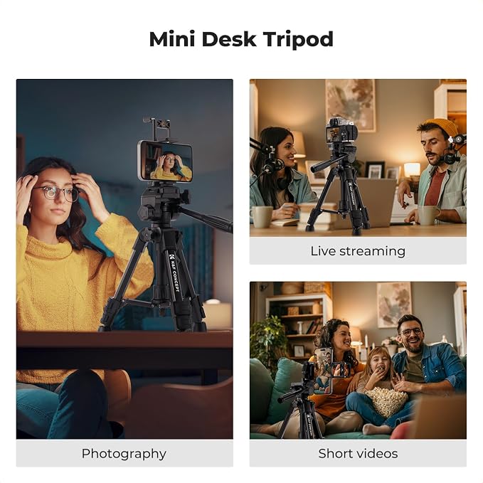 K&F CONCEPT 25" Mini Desk Tripod - Image 2
