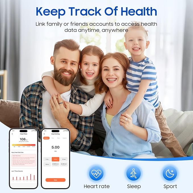 2026 Smart Ring Health Tracker for Men Women, Sleep Stress Exercise Health - Image 3