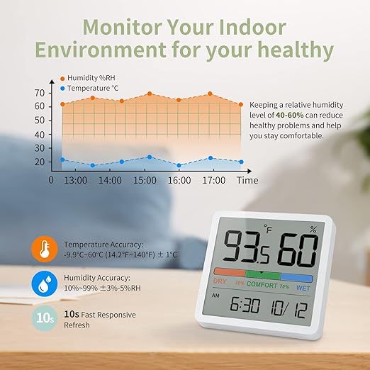 NOKLEAD Indoor Hygrometer Thermometer - Image 6