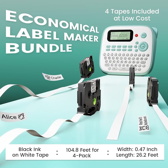 Vixic Label Maker, D210S Label Maker Machine - Image 2
