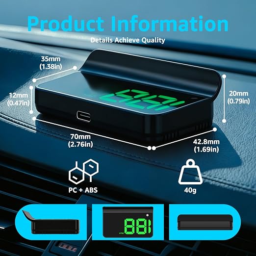 Heads up Display for Cars, Car HUD, Head up Display for Car, Digital GPS HUD - Image 7
