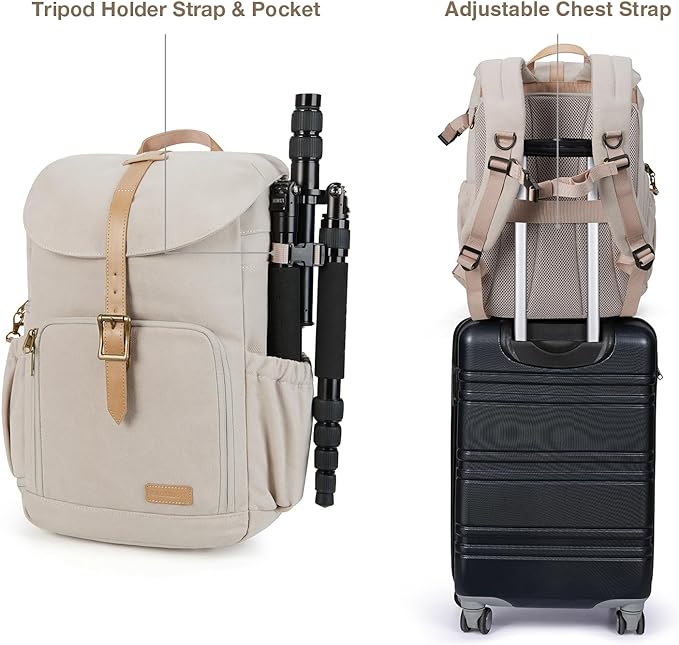 BAGSMART Camera Backpack, DSLR Camera Bag Backpacks - Image 6