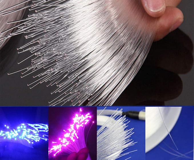 AZIMOM PMMA Plastic End Glow Fiber Optic Cable 0.75mm 100m/Roll - Image 3