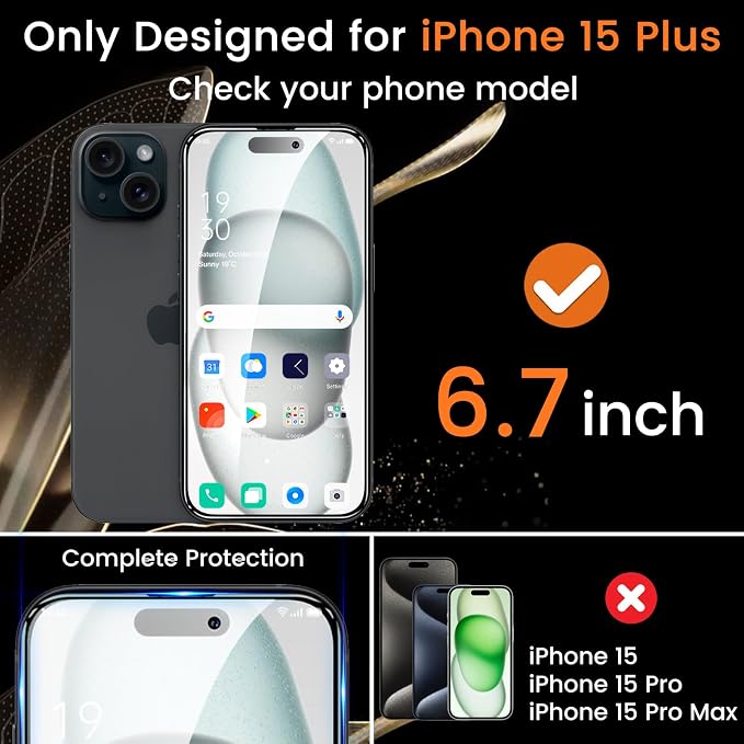 Lesakit 4+4 Pack Privacy Screen Protector - Image 2
