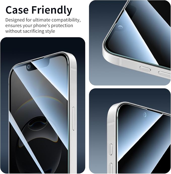 3+3+1-Pack, Privacy Screen Protector and Camera Lens Protector - Image 8