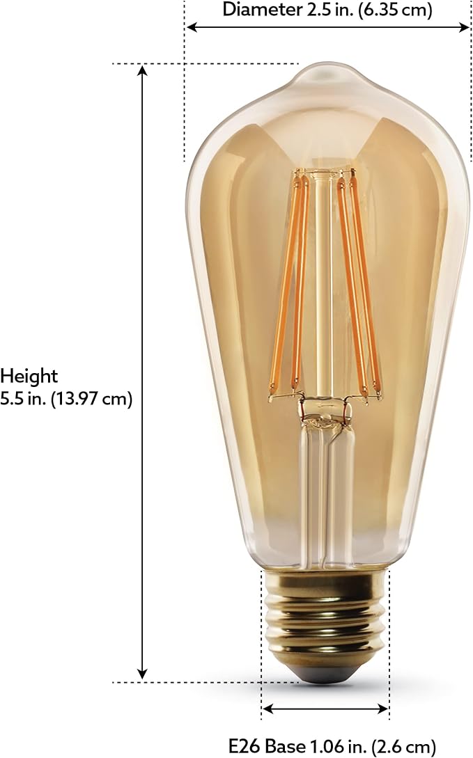 Feit Electric ST1960/FIL/AG 60 Watt Equivalent WiFi Dimmable, No Hub Required - Image 6