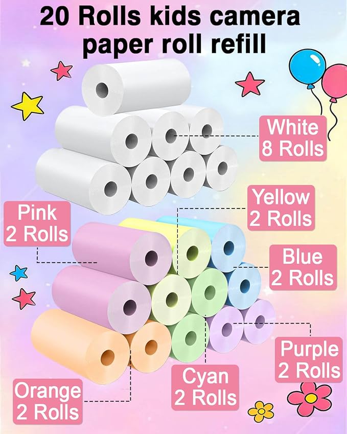 20 Rolls Instant Camera Refill Print Paper, HD Kidizoom Print Camera Paper - Image 10
