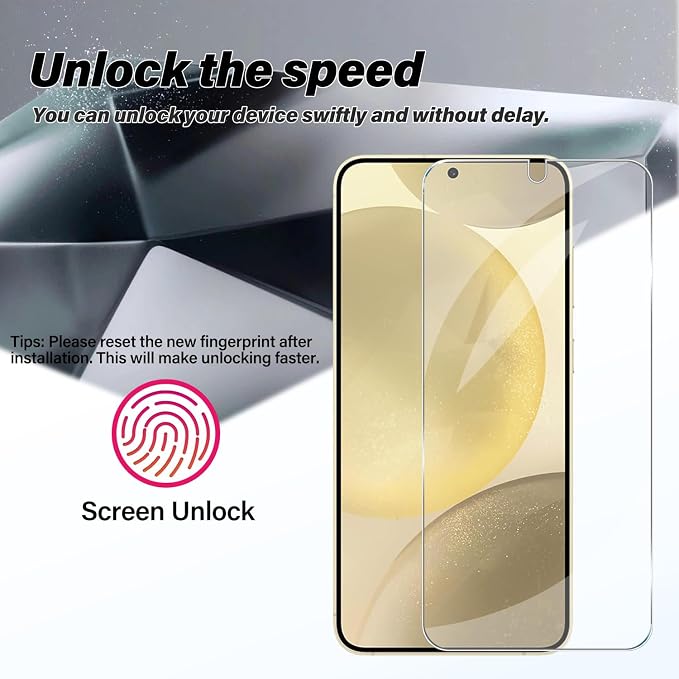 BIGFACE Galaxy S24 Plus Tempered Glass Screen Protector + Camera Lens Protector - Image 3