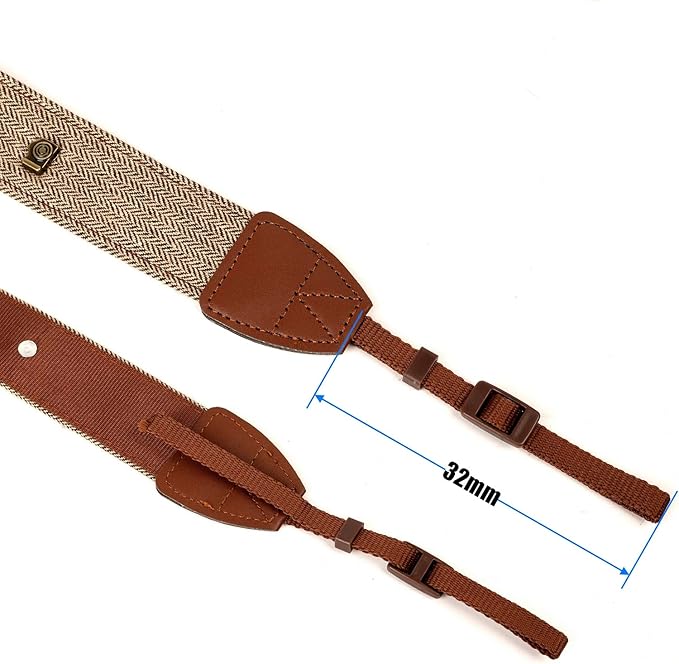 Camera Strap Canvas Brown Shoulder Strap - Image 6